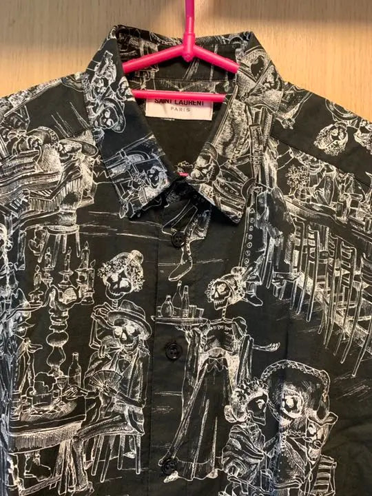 Camisa Saint Laurent Paris Skull de Saint Laurent, temporada 19