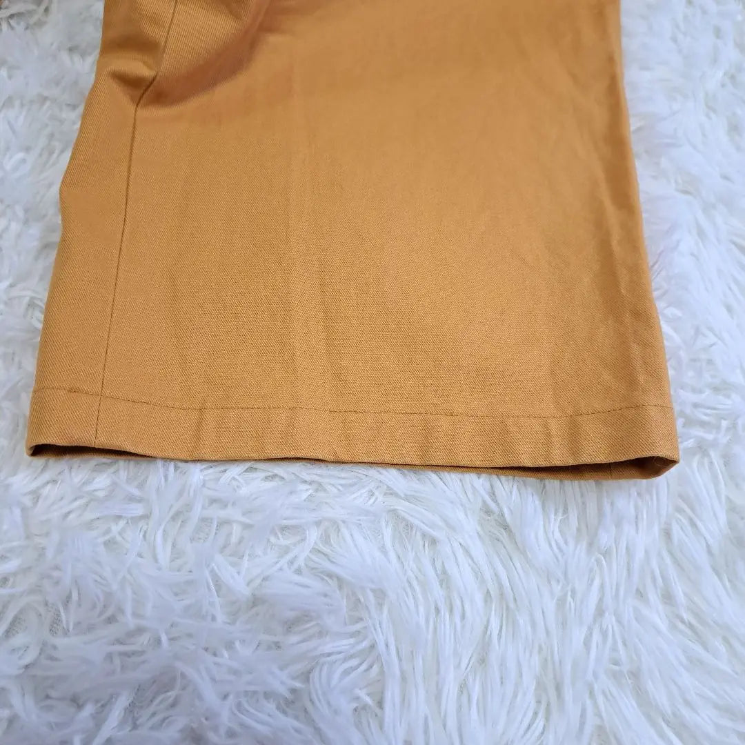 UNGRID Culotte largo algodón amarillo mostaza 100% Otoño S