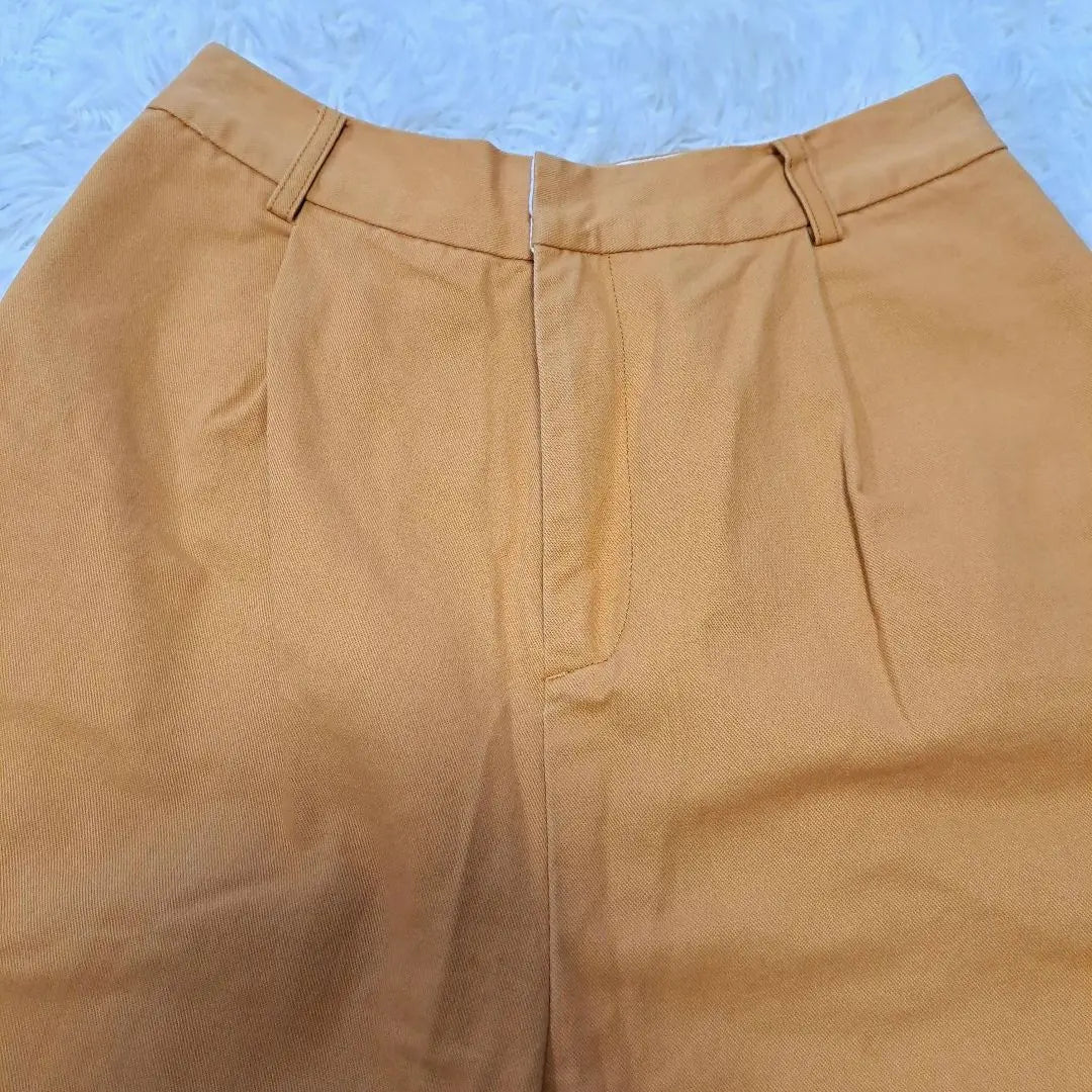 UNGRID Culotte largo algodón amarillo mostaza 100% Otoño S