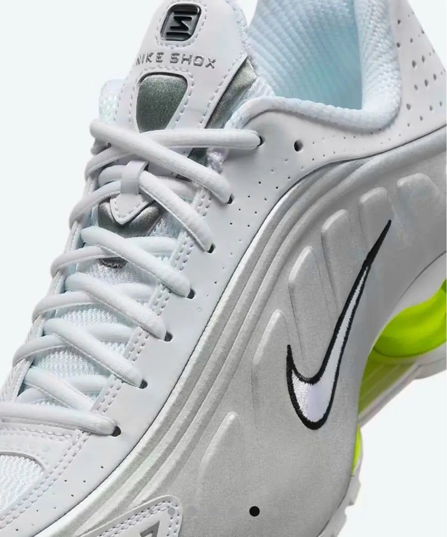 Nike Shox 29cm Plata/Verde Lima