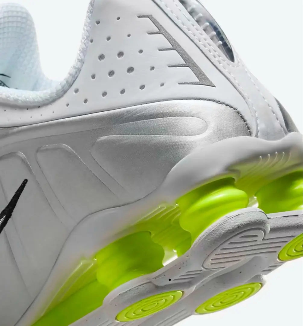 Nike Shox 29cm Plata/Verde Lima