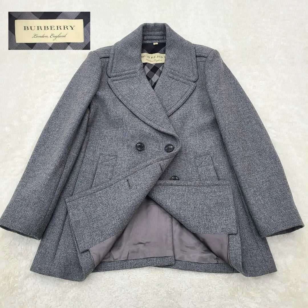 [Rare] Burberry London England Cashmere Actress Collar Coat 42