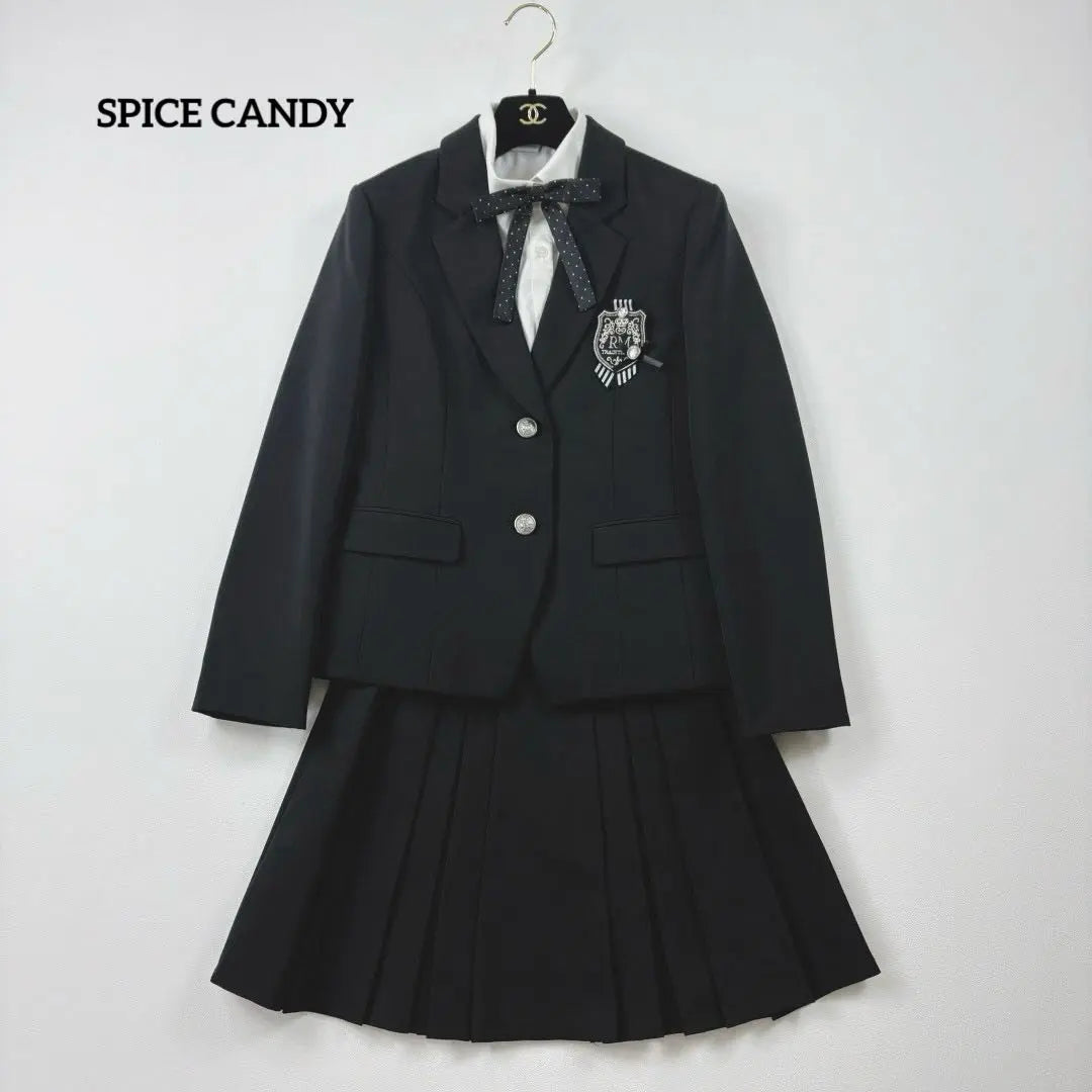 Spy Candy Ceremony Suit 160 5-piece set Pleated skirt Black