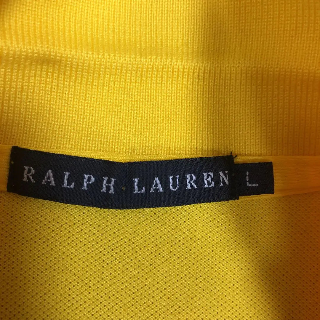 Polo Ralph Lauren para mujer, talla L, color amarillo con cuentas de poni