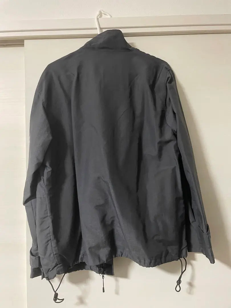 Spring Autumn Grey Nylon Stand Jacket