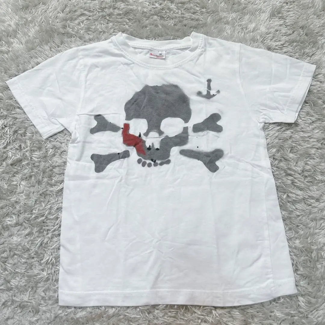 Lost souvenirs Kids Short Sleeve T-Shirt Skull Skull (34) White