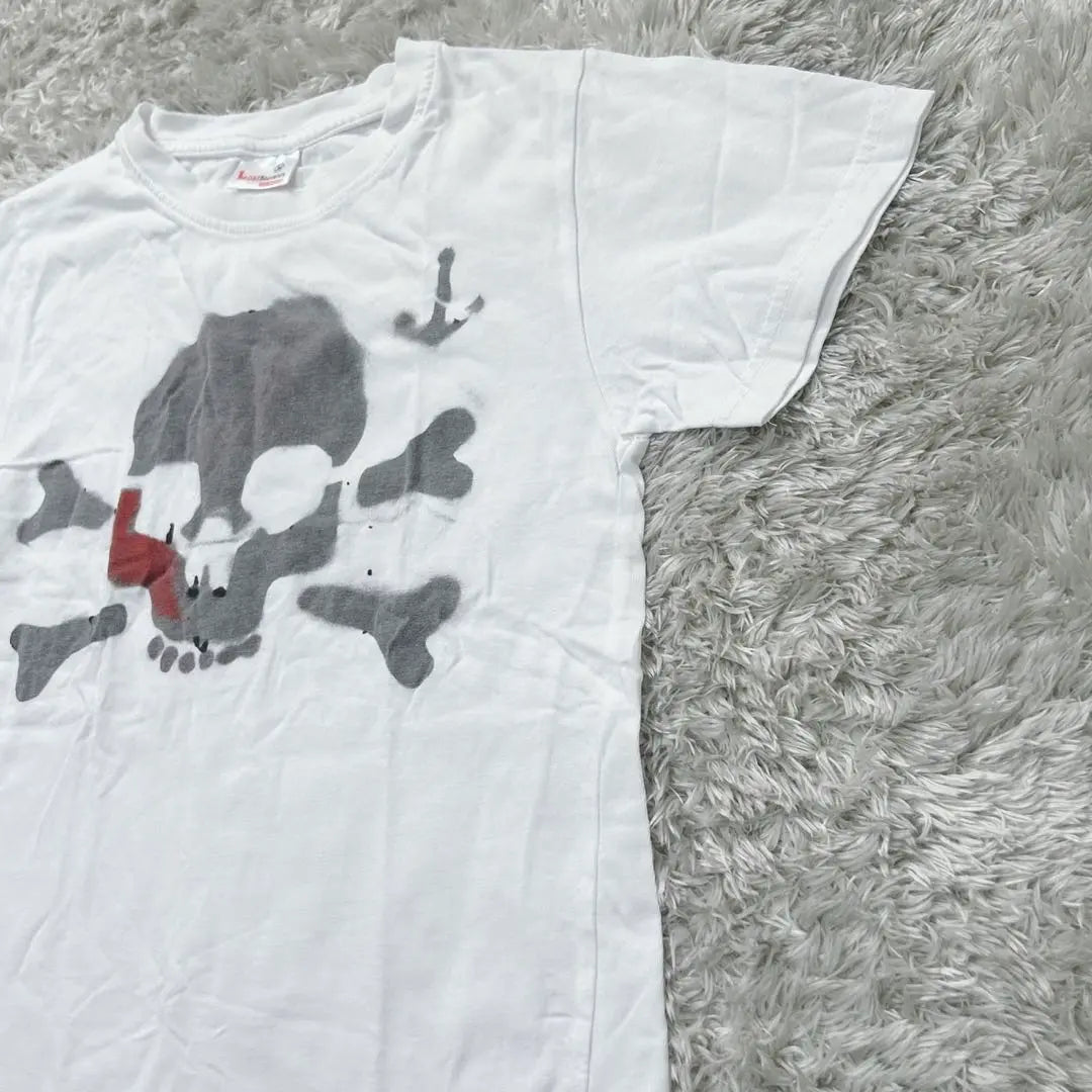 Lost souvenirs Kids Short Sleeve T-Shirt Skull Skull (34) White