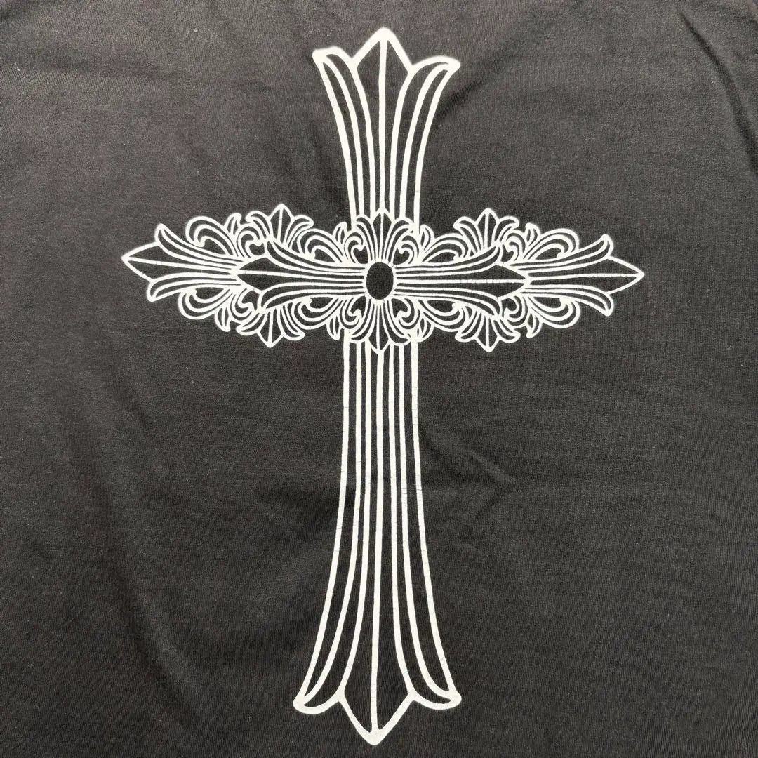 [Extremely Rare] Chrome Hearts Double Floral Cloth T-shirt Neck Logo L Appraised