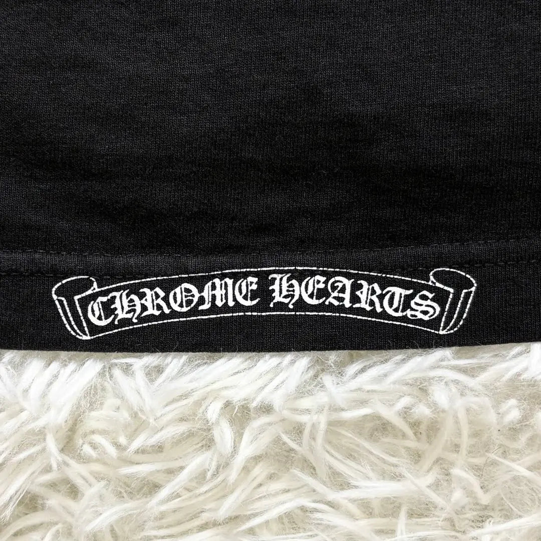 [Extremely Rare] Chrome Hearts Double Floral Cloth T-shirt Neck Logo L Appraised