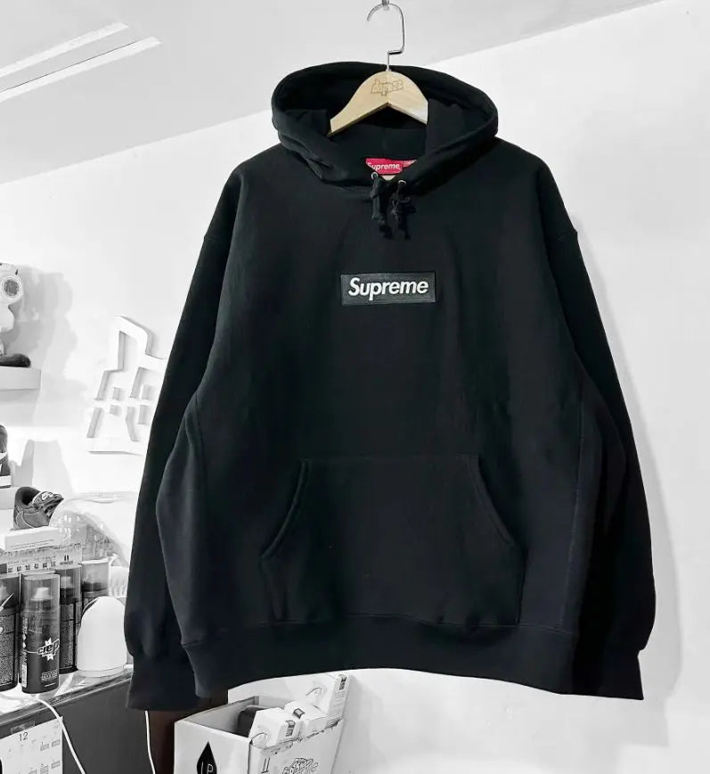 Sudadera con capucha y logo de caja Supreme 23FW