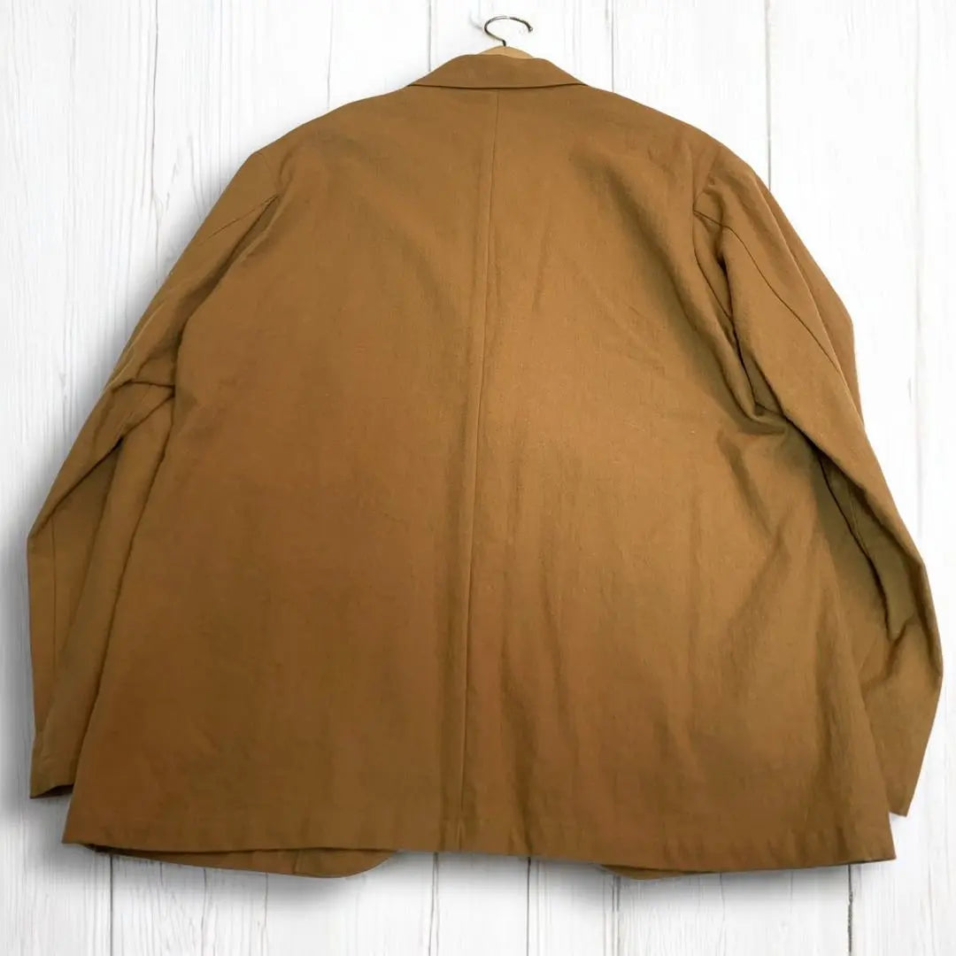 Good Condition BRACTMENT Hemp Blend Spring/Summer Tailored Jacket Camel L Size