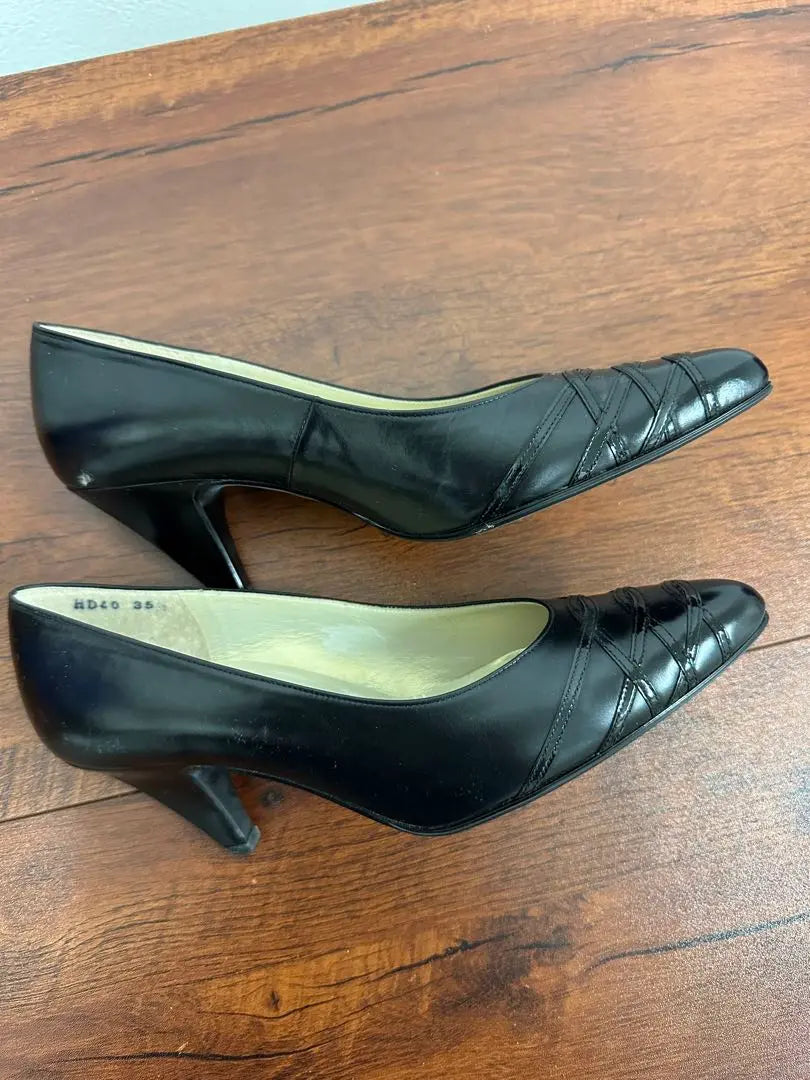 [YSL] Zapatos de tacón Evessan Laurent para mujer 35 1/2 Talla Negro | 【YSL】イヴサンローラン パンプス レディース 靴35 1/2サイズ ブラック