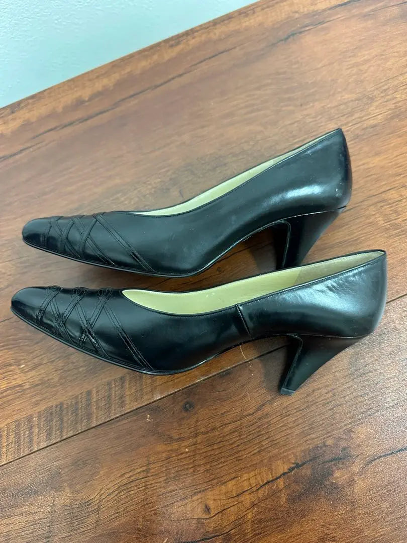 [YSL] Zapatos de tacón Evessan Laurent para mujer 35 1/2 Talla Negro | 【YSL】イヴサンローラン パンプス レディース 靴35 1/2サイズ ブラック