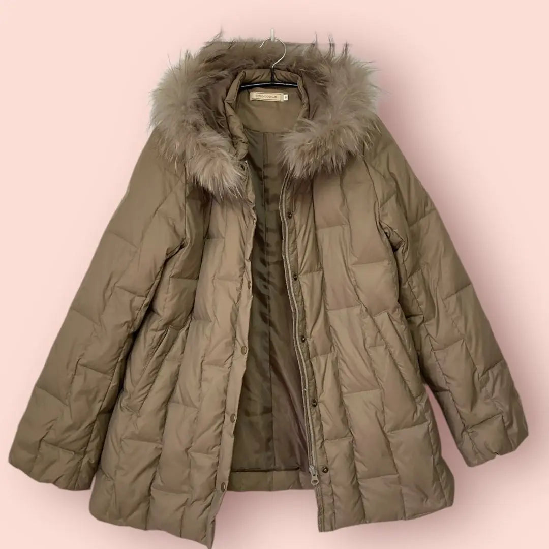 Chaqueta De Plumas De Cocodrilo Con Furfood M | COCODRILO クロコダイル ダウンジャケット ファー フード付き M