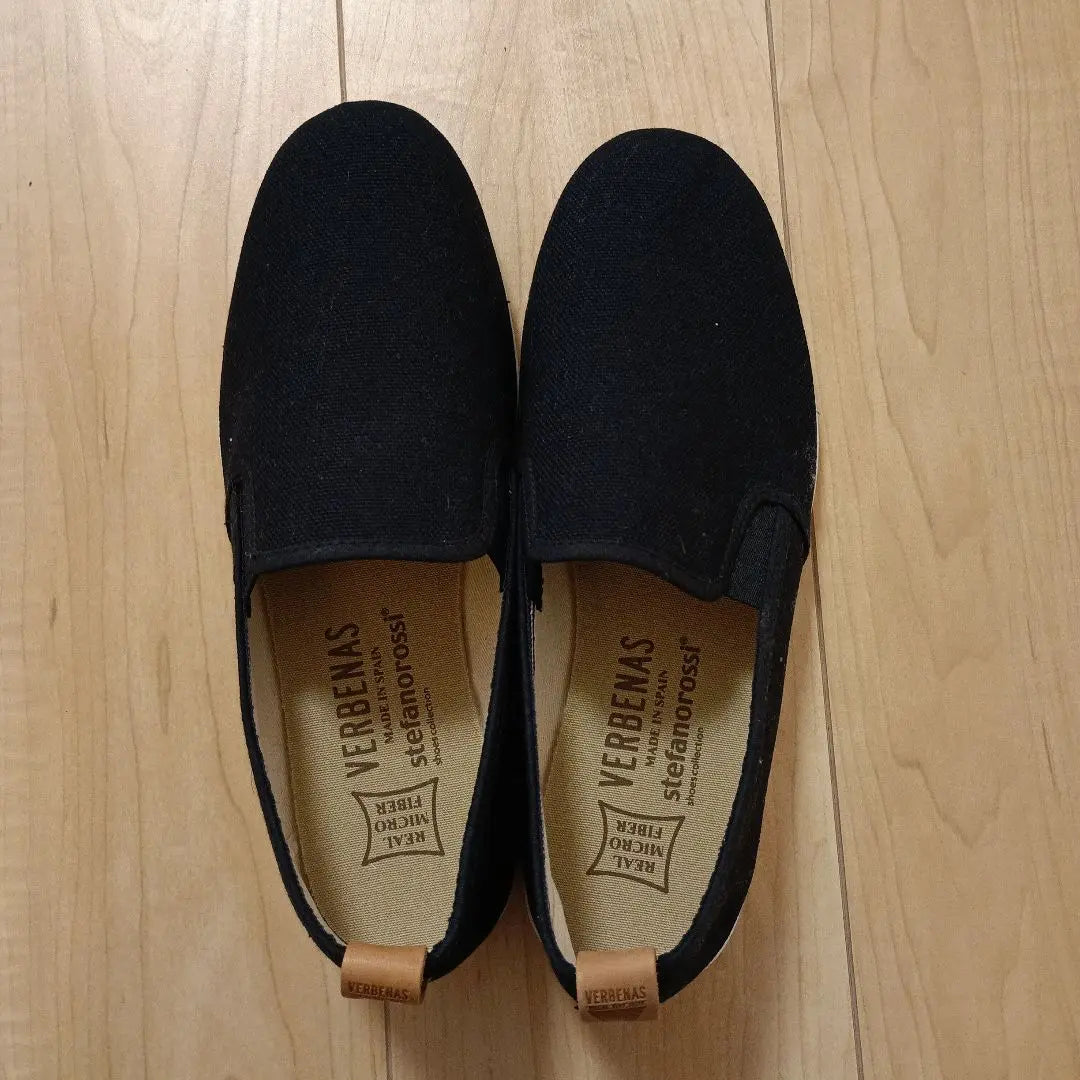 Men's VERBENAS stefano rossi black slip-on 26.5