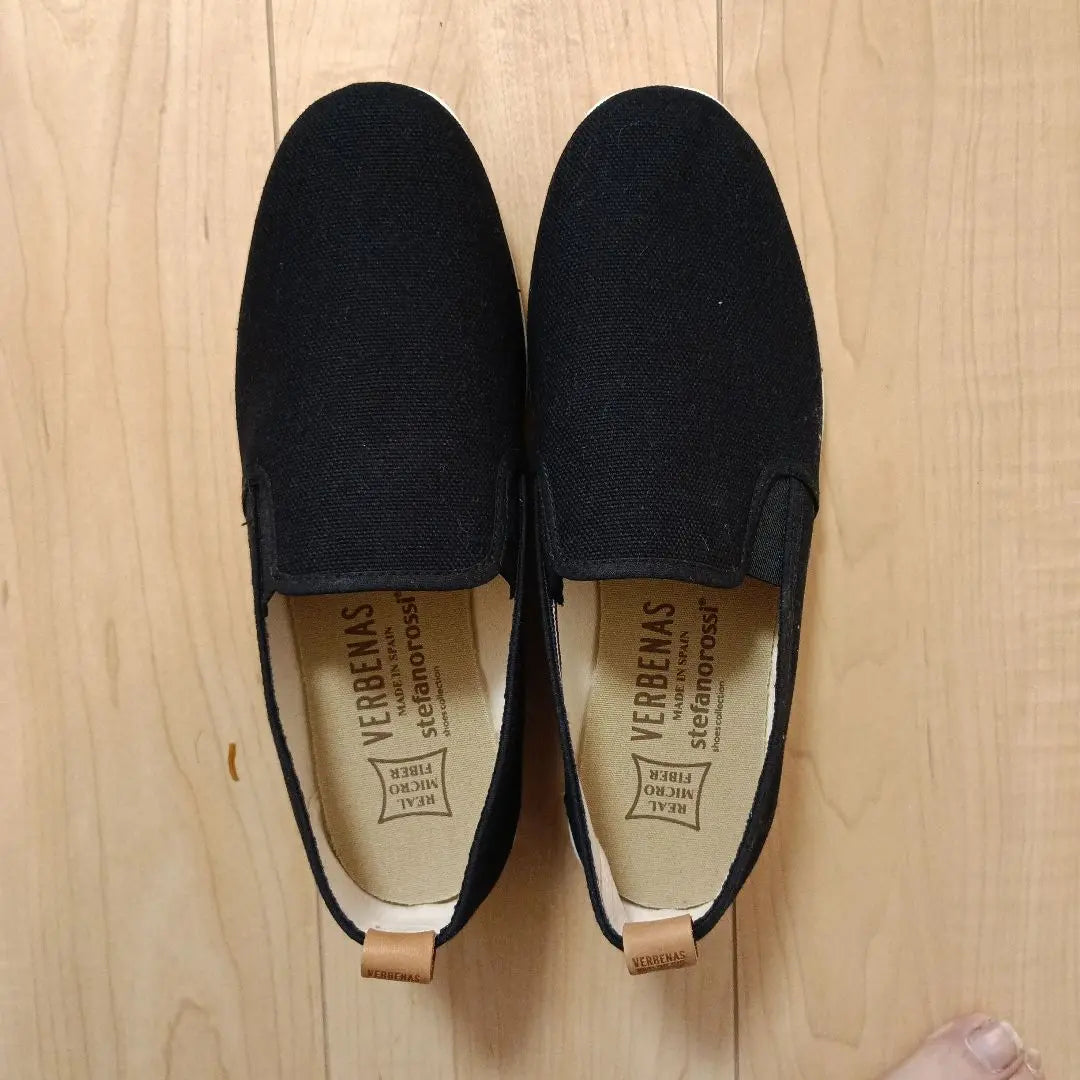 Men's VERBENAS stefano rossi black slip-on 26.5