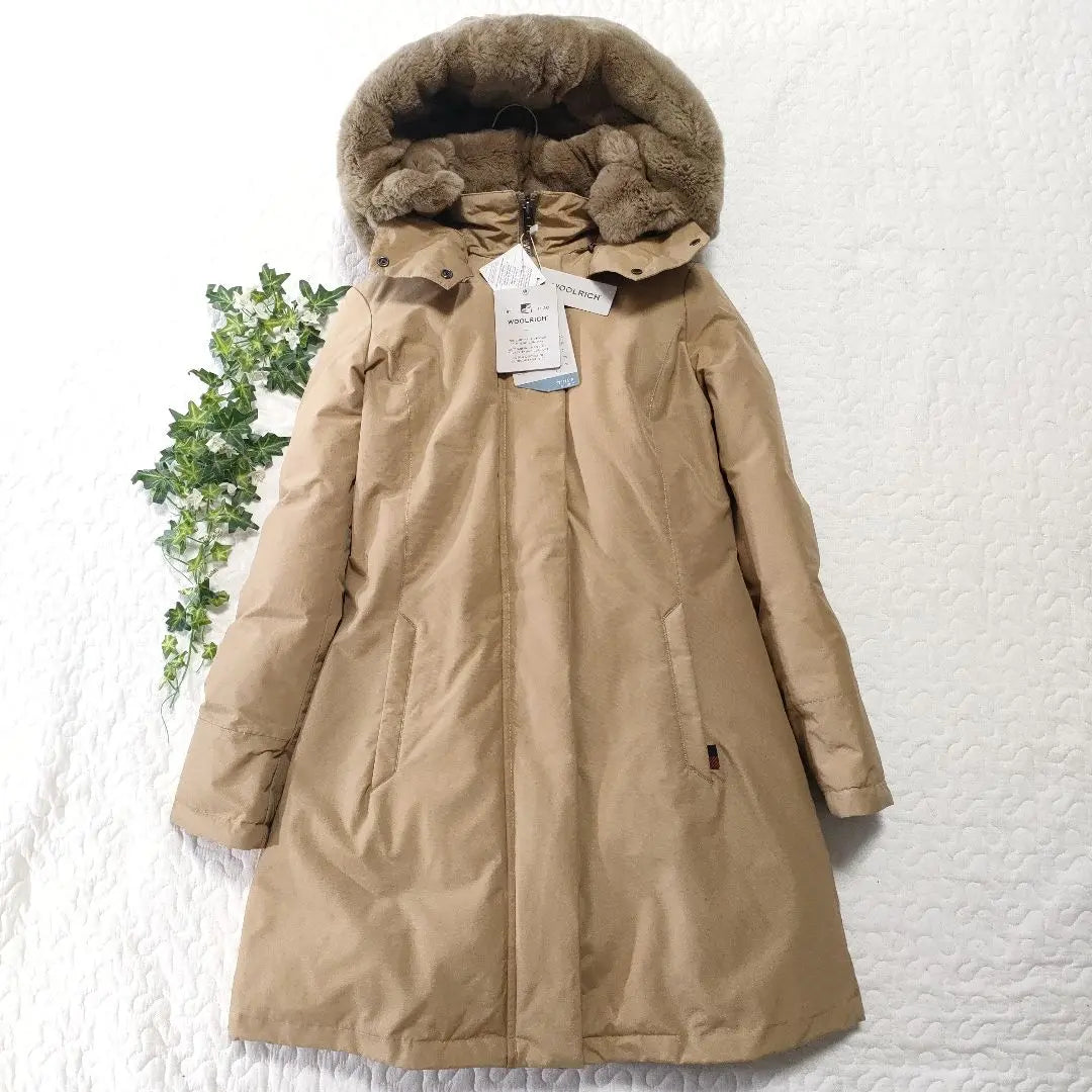 Nuevo ✨ Abrigo de plumón Woolrich Bow Bridge 3WAY Piel de conejo beige | 新品✨ウールリッチ ボウブリッジ 3wayダウンコート ベージュ ラビットファー