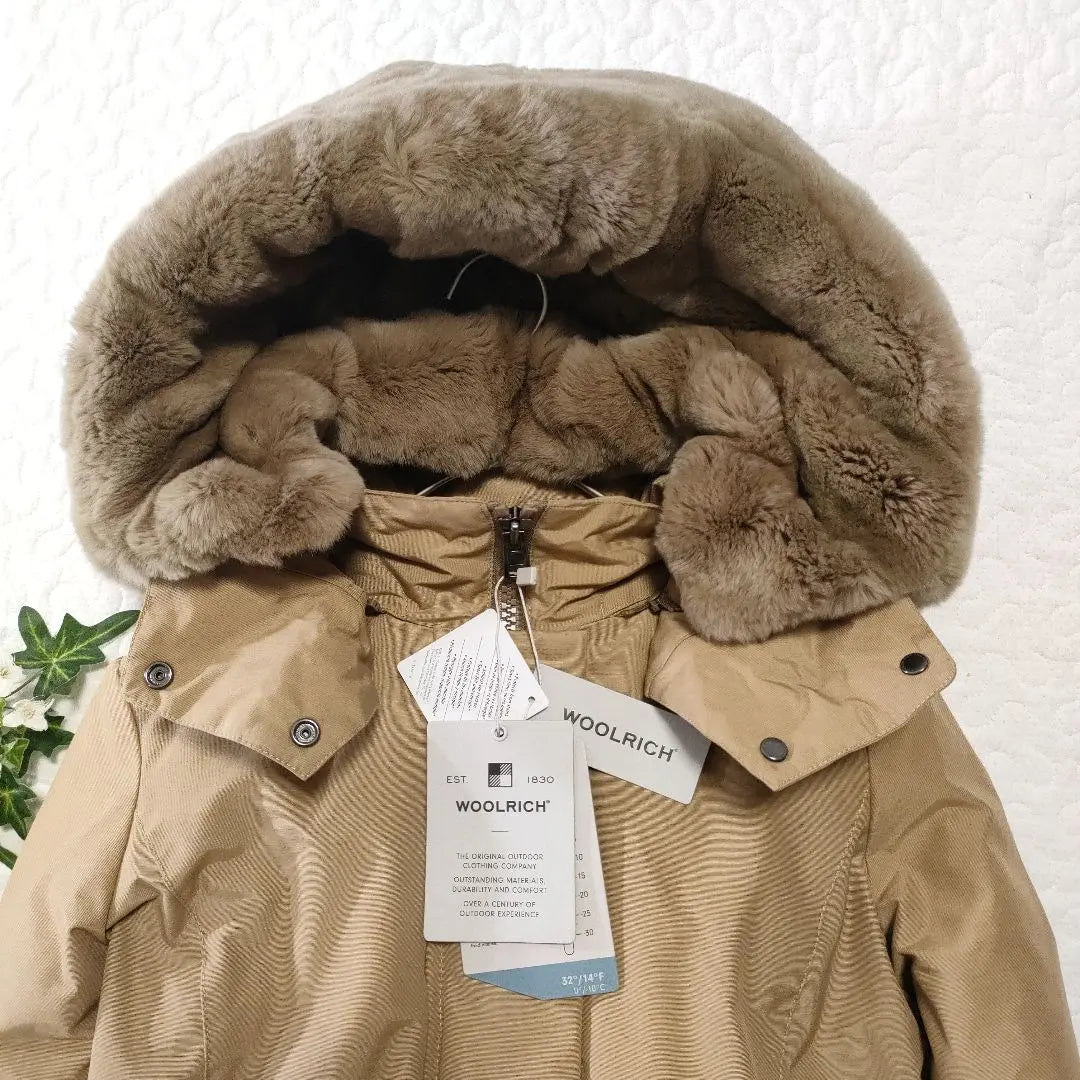 Nuevo ✨ Abrigo de plumón Woolrich Bow Bridge 3WAY Piel de conejo beige | 新品✨ウールリッチ ボウブリッジ 3wayダウンコート ベージュ ラビットファー