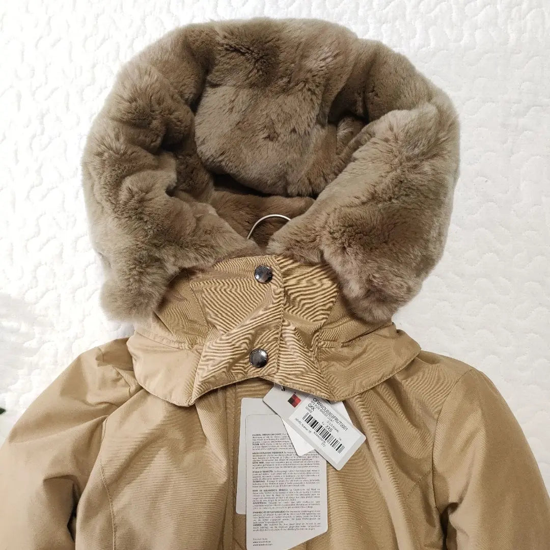 Nuevo ✨ Abrigo de plumón Woolrich Bow Bridge 3WAY Piel de conejo beige | 新品✨ウールリッチ ボウブリッジ 3wayダウンコート ベージュ ラビットファー