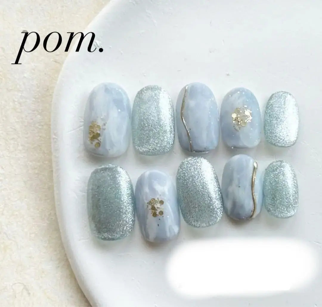 [021] Nail chip magnet nail nuance nail | 【021】ネイルチップ マグネットネイル ニュアンスネイル