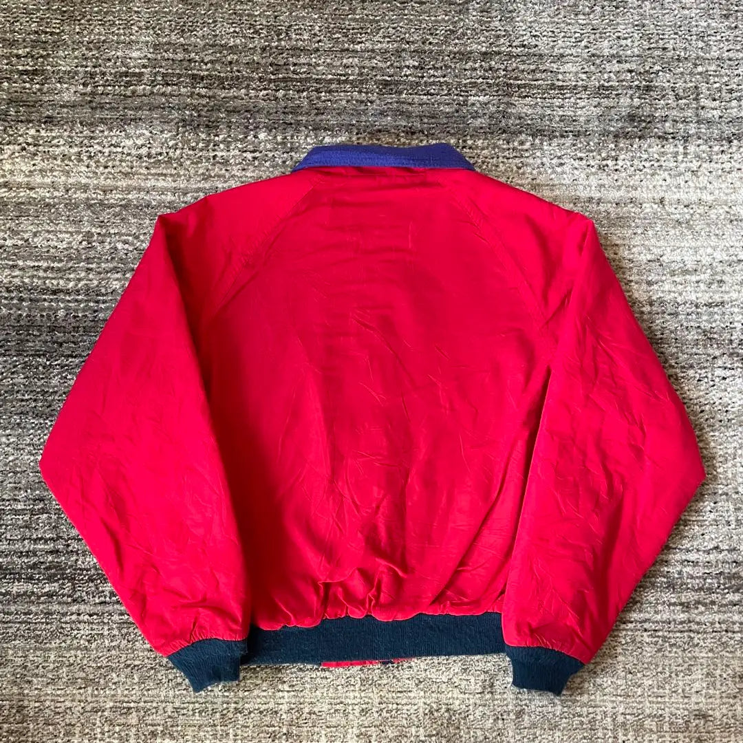 Chaqueta sinchla Sheld de LLBean de los años 80, color azul y rojo de EE. UU.