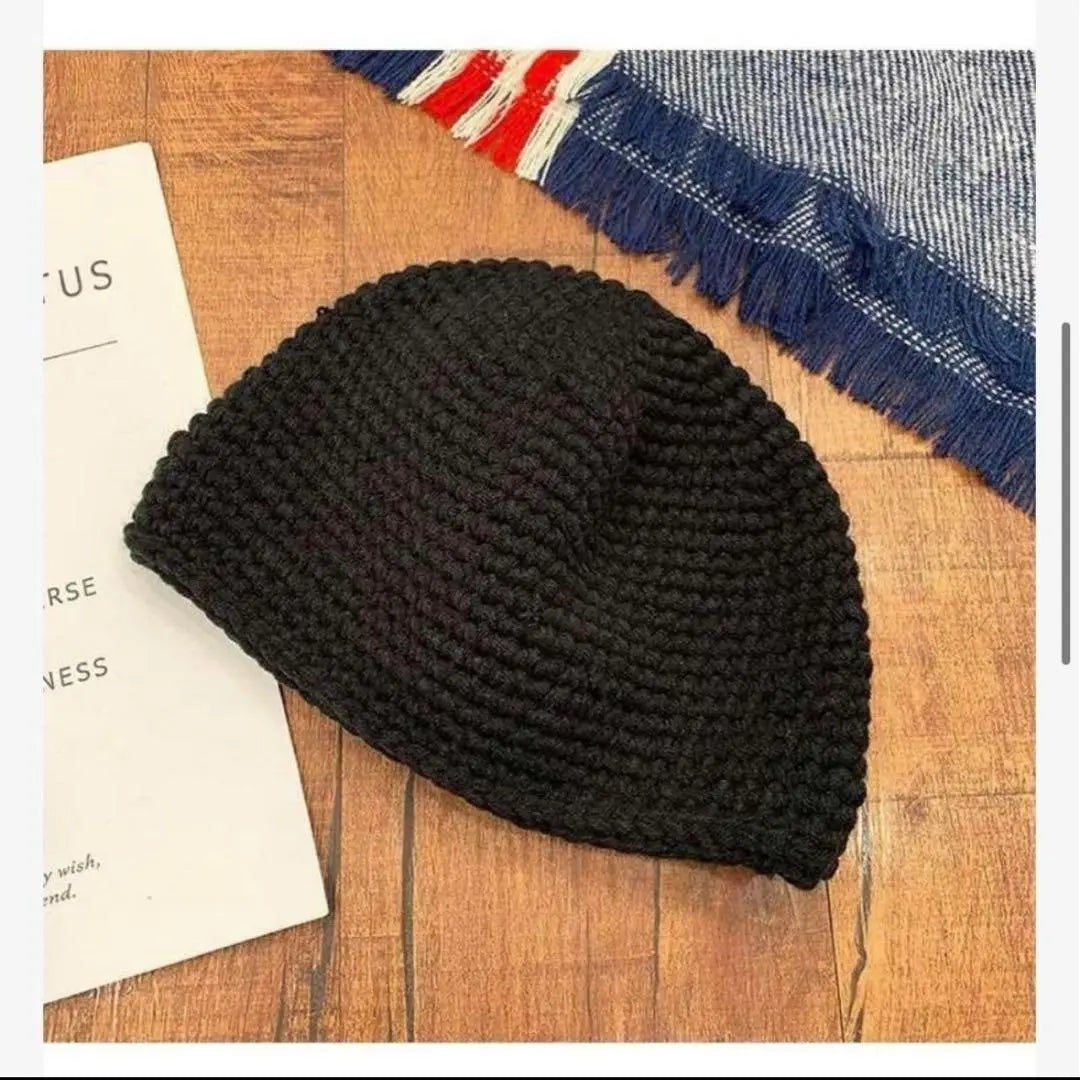 [Set de 2] Gorro islámico, negro, beige, gorro, exterior, protección contra el frío, gorro