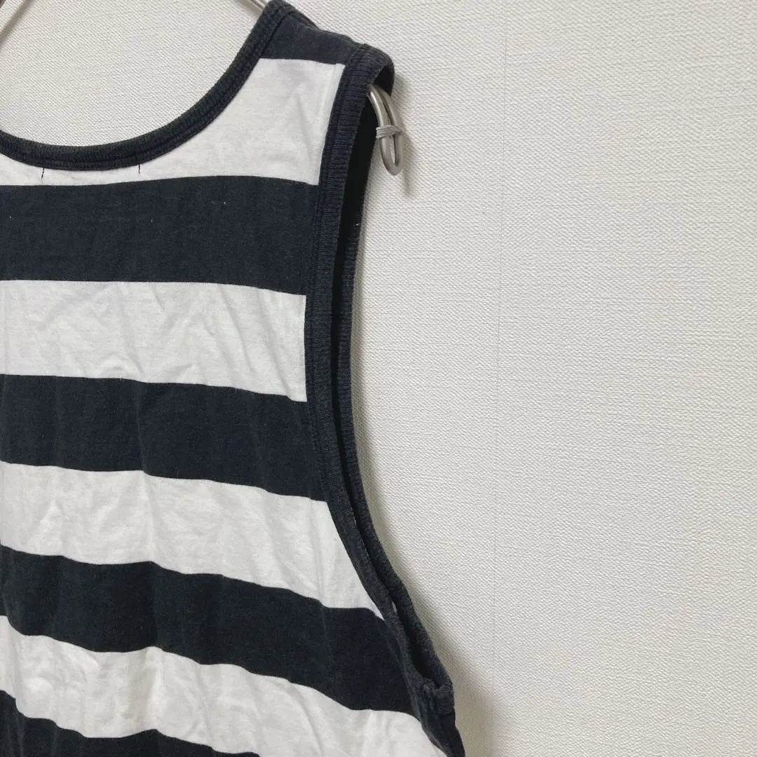 beams beams non-sleeve tank top border L size