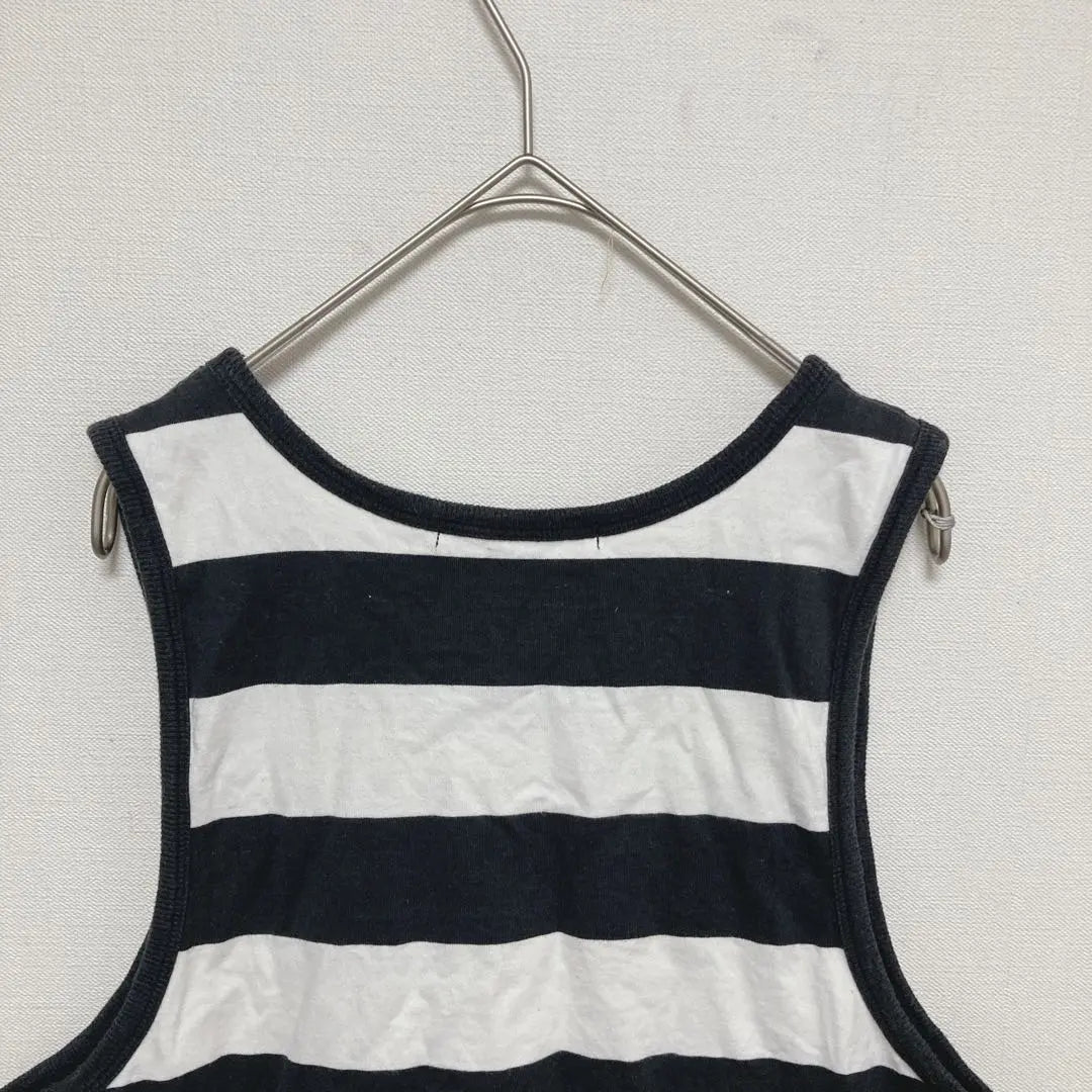 beams beams non-sleeve tank top border L size