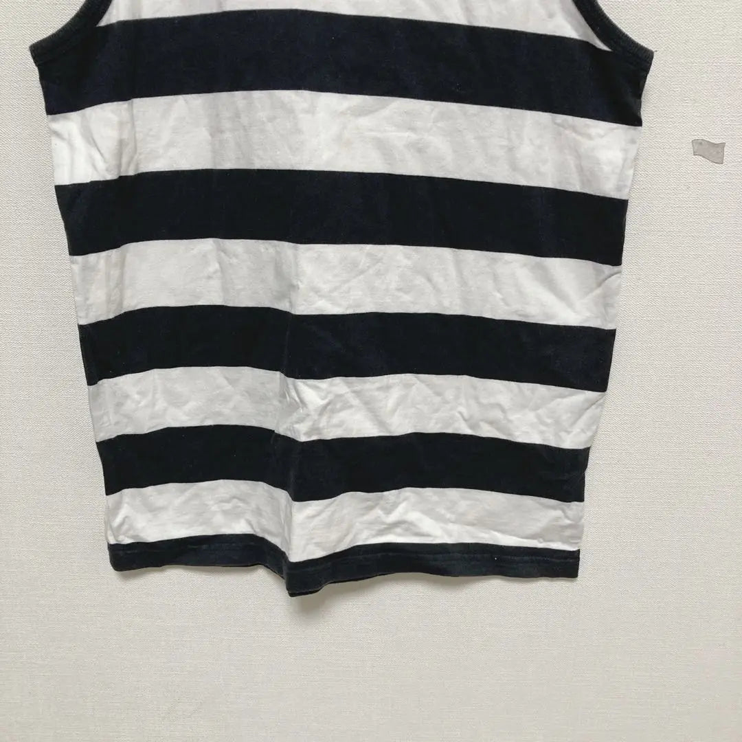 beams beams non-sleeve tank top border L size