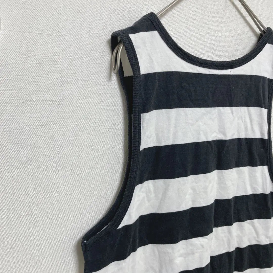 beams beams non-sleeve tank top border L size