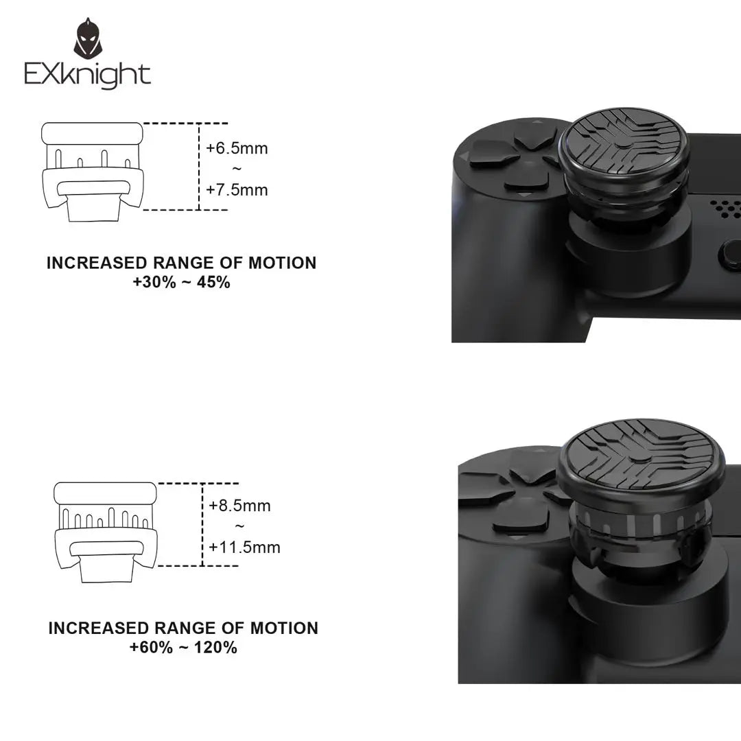 Height Adjustable Thumbstick for PS4 PS5 Controller