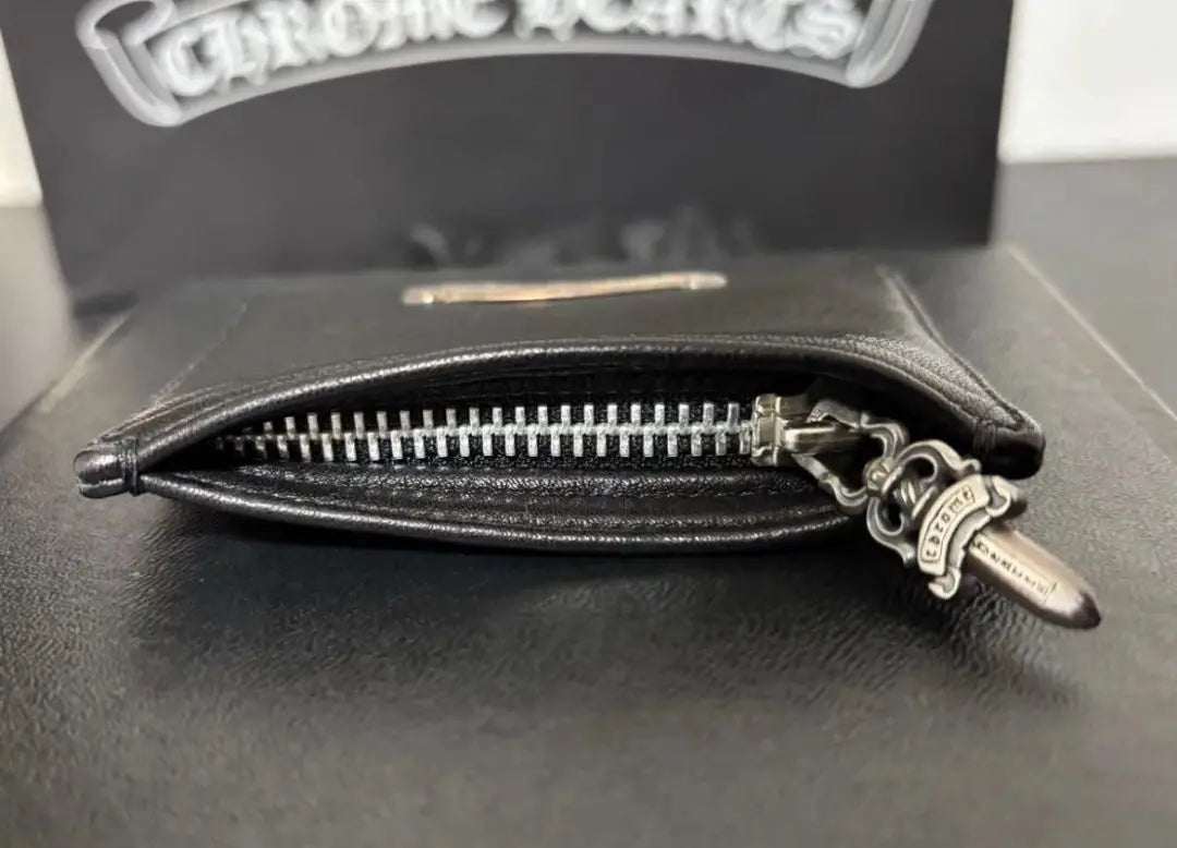 [Al precio más bajo de la industria] ¡Productos hermosos! ¡Con certificado de compra! Monedero con monedas Chrome Hearts Poswallet