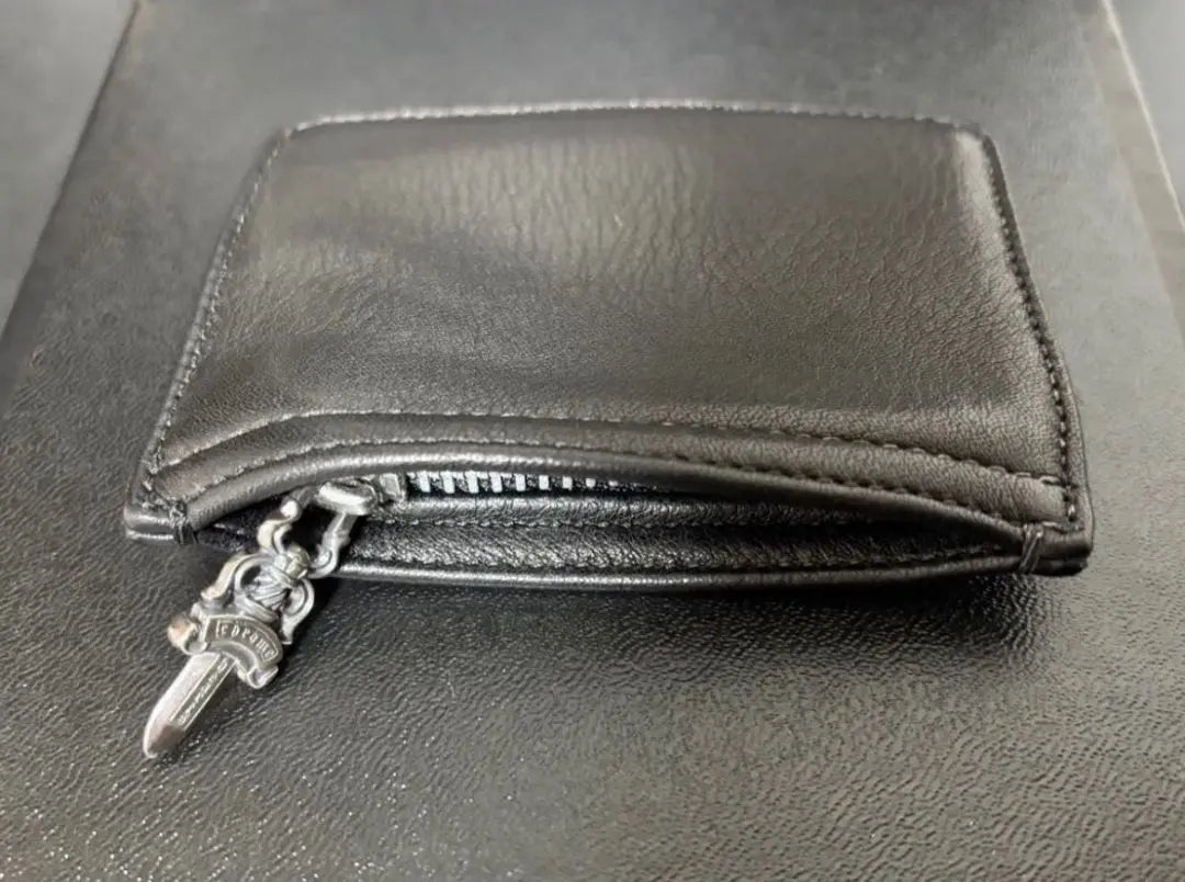 [Al precio más bajo de la industria] ¡Productos hermosos! ¡Con certificado de compra! Monedero con monedas Chrome Hearts Poswallet