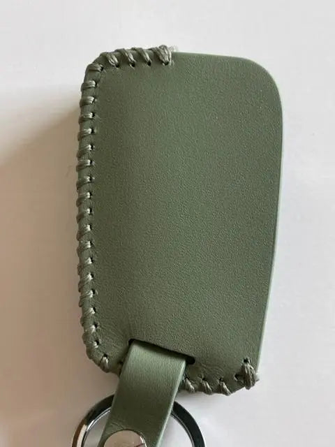 Just Fit Cowhide Volkswagen Smart Key Case Moss Green Color 2