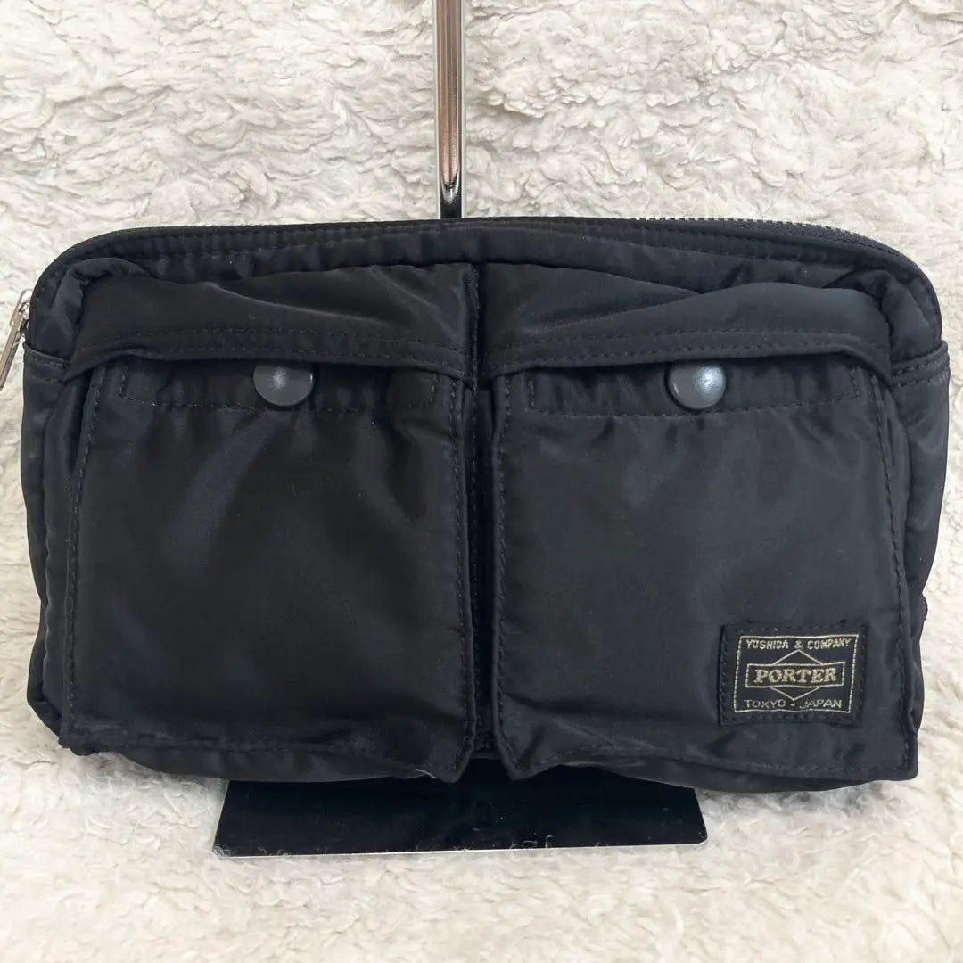 [Extremely beautiful] PORTER Yoshida Bag Waist Pouch Tanker Black Unisex