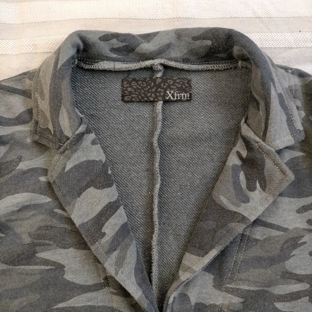 Xfrm Transform Camouflage Camouflage Grey Tailored Jacket L