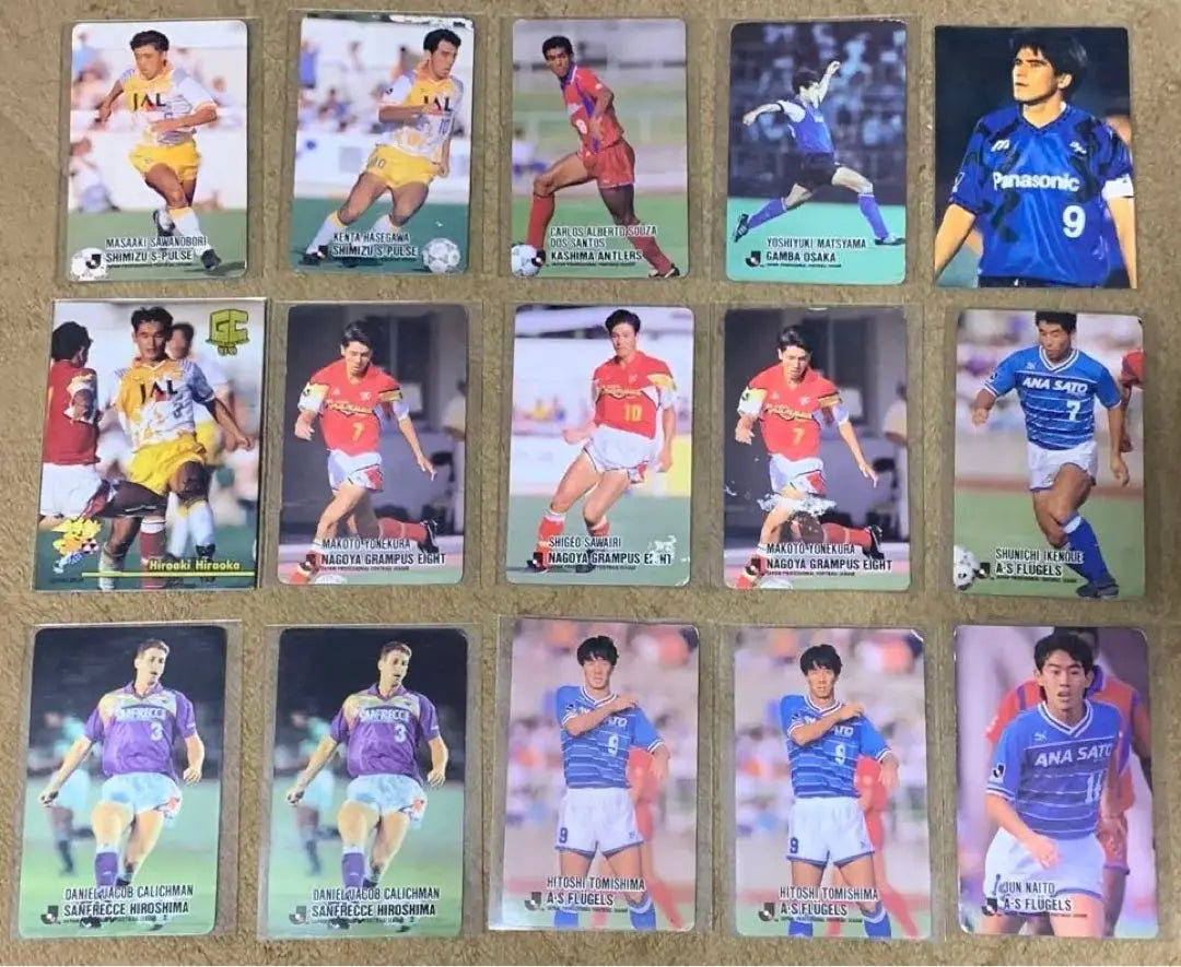 Juego de 15 cartas de la J League