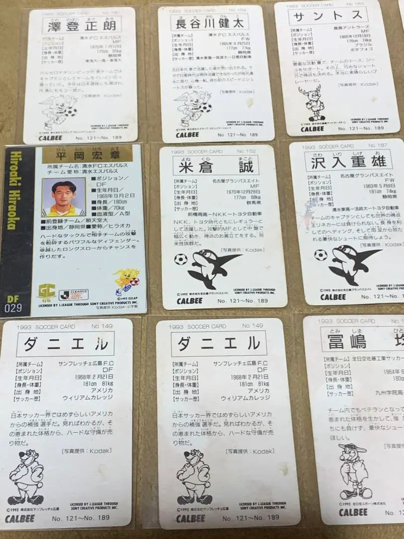 Juego de 15 cartas de la J League