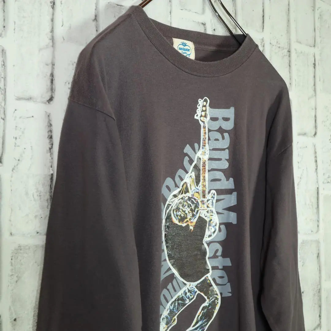 [Konare Corde] Long Sleeve T -shirt Ron T -band T -shirt Dekarogogo | 【こなれコーデ】ロングスリーブTシャツ ロンT バンドTシャツ デカロゴ