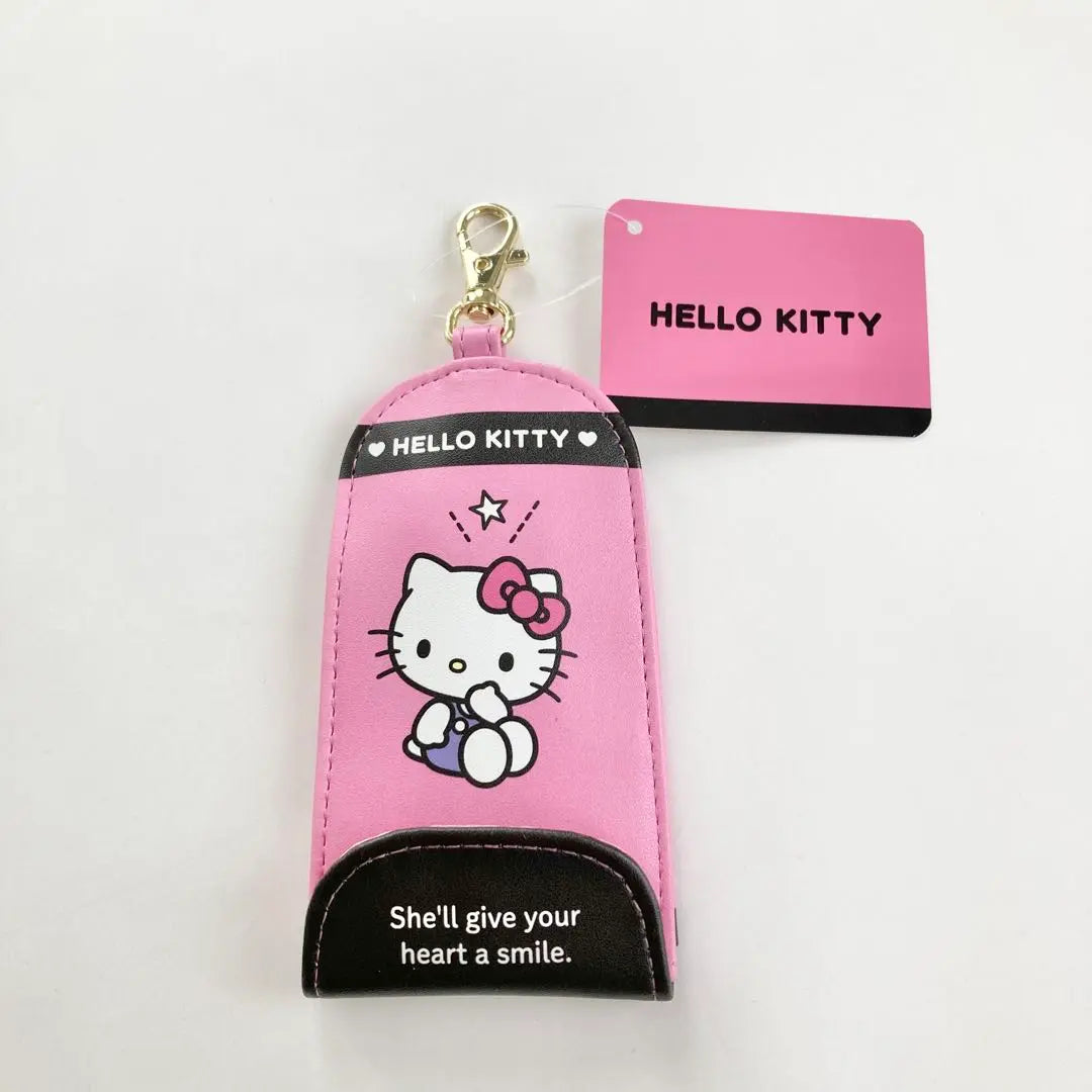 HELLO KITTY Key Case with Reel Sanrio Kitty