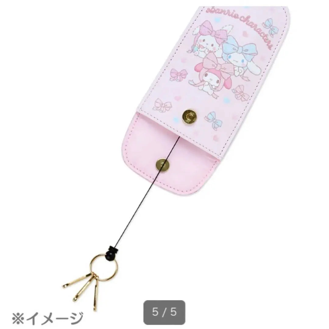 HELLO KITTY Key Case with Reel Sanrio Kitty