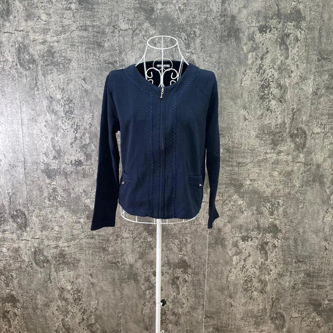 ✨GLACIER✨Glacier♡Navy♡Camisa♡Cardigan♡Manga larga (L)