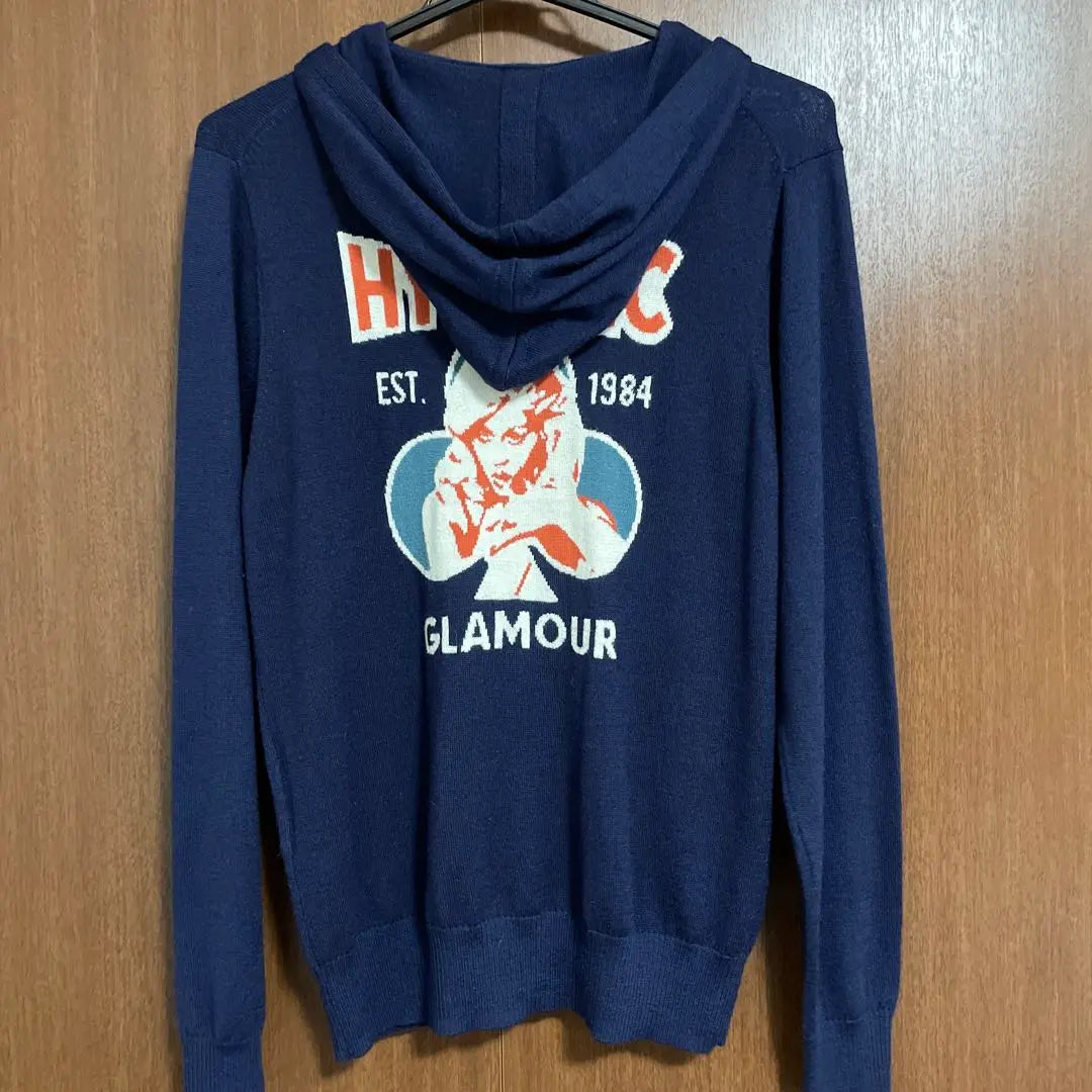 Super beautiful condition/HYSTERIC GLAMOUR Navy Knit Parka M