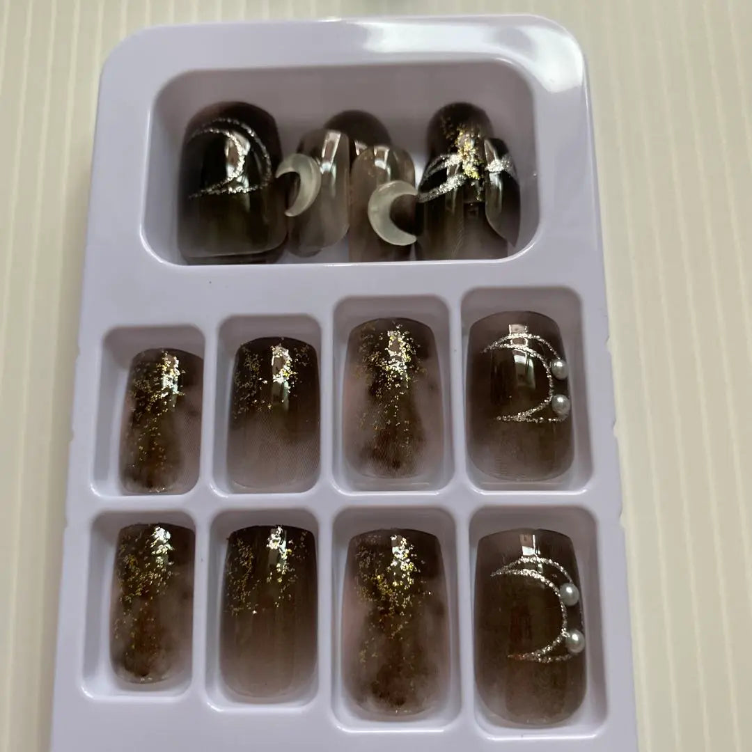 24-piece nail sticker set, handmade fake nails