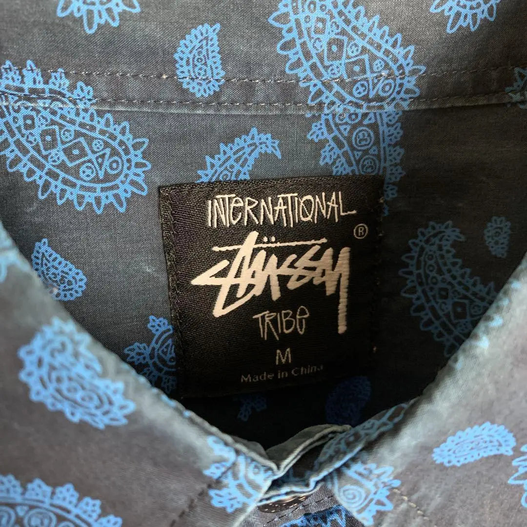 [An immediate completion model!! ︎】STUSSY◇Paisley pattern rooded all-over shirt B981