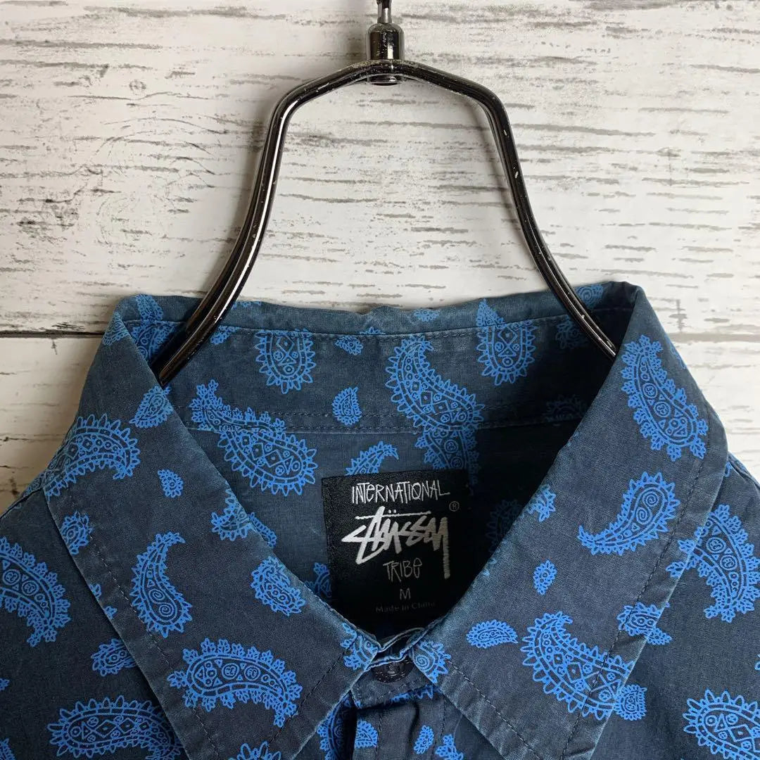 [An immediate completion model!! ︎】STUSSY◇Paisley pattern rooded all-over shirt B981