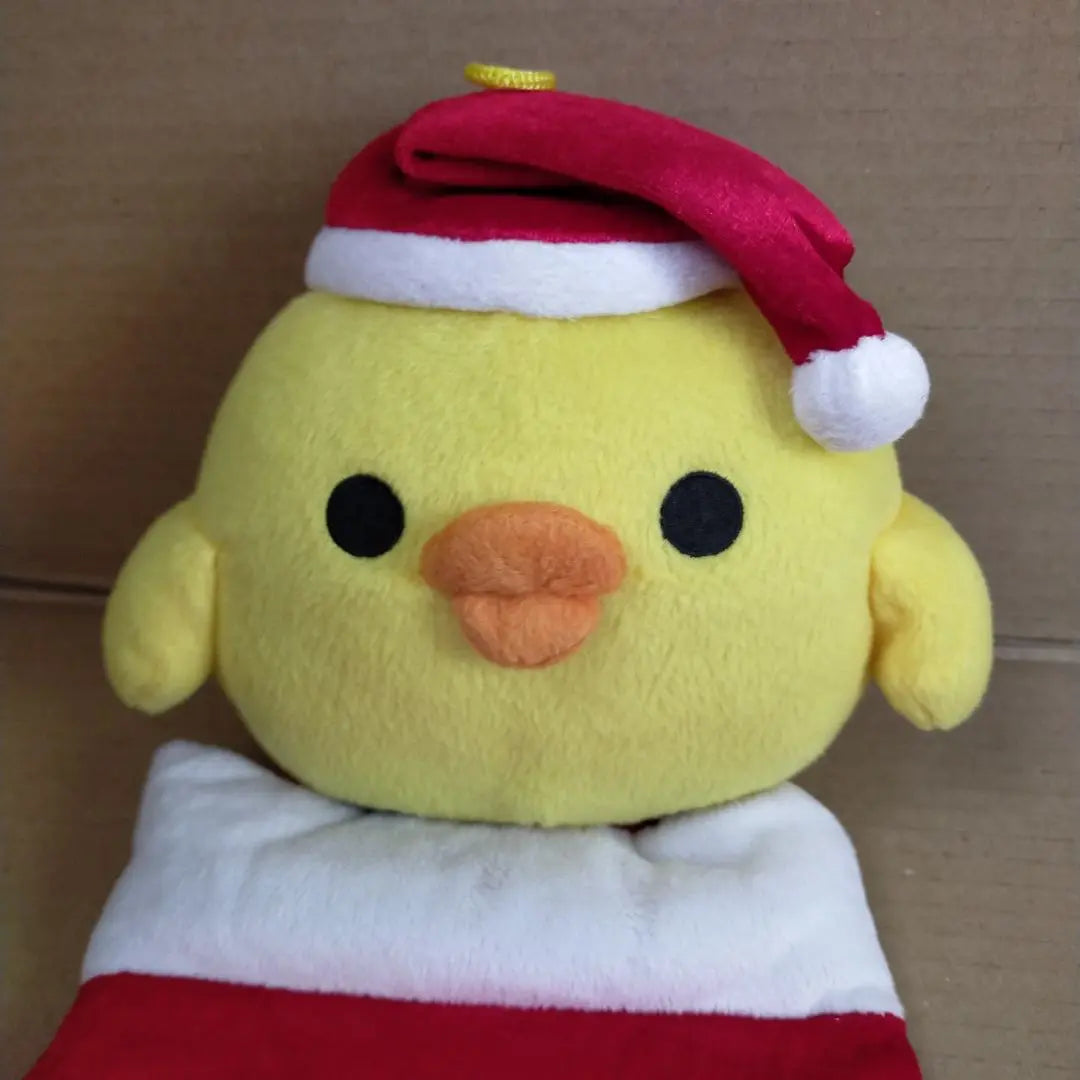 Rilakkuma Kiiroitri Christmas stuffed animal small item holder