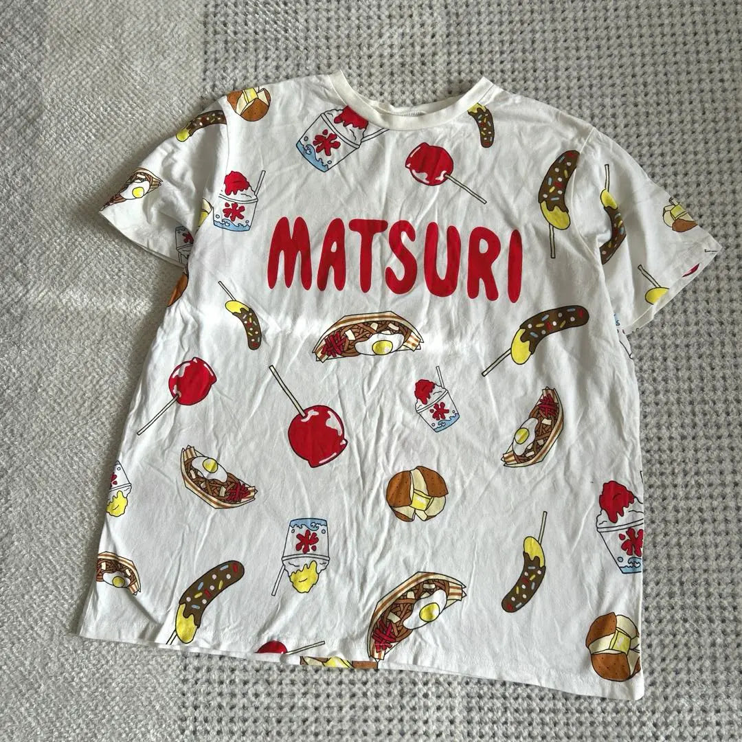 ♡ Pnus ♡ Festival Total Pattern T -shirt ♡ Unisex ♡ Casual ♡ Harajuku ♡ flashy ♡ Cute