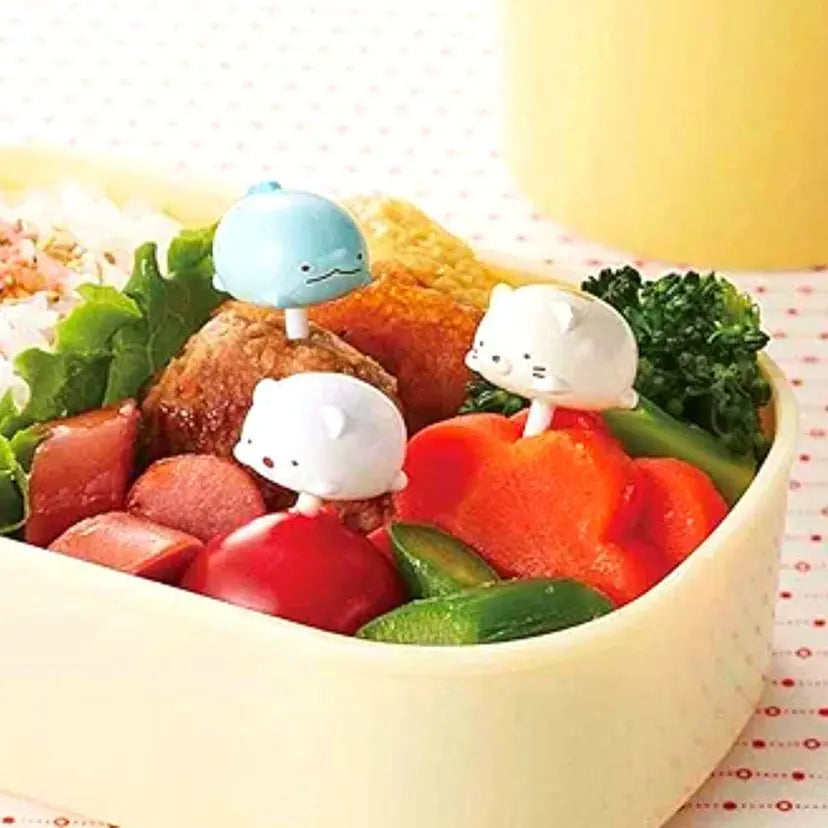 [Nuevo] Sumikko Gurashi Onigiri Wrap Pick Chara Bento Lunch Set de 2