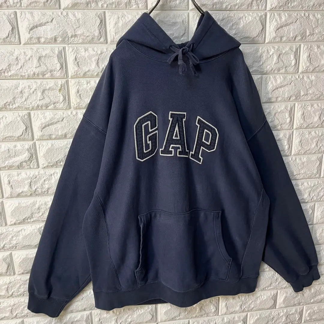 [GAP] 00s Old Gap Pullover Hoodie Arch Logo Side Rib